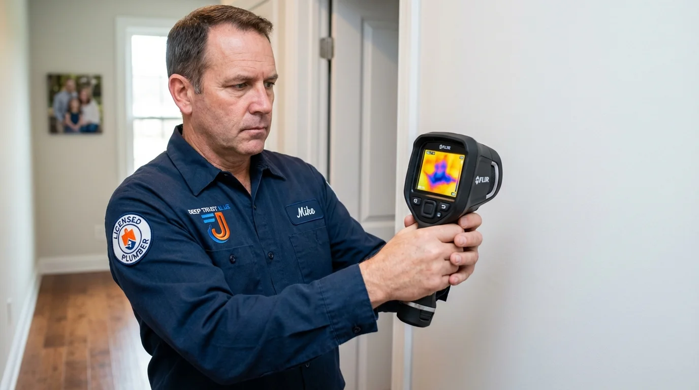 Thermal imaging leak detection by Johns Plumbing LLC in Breese